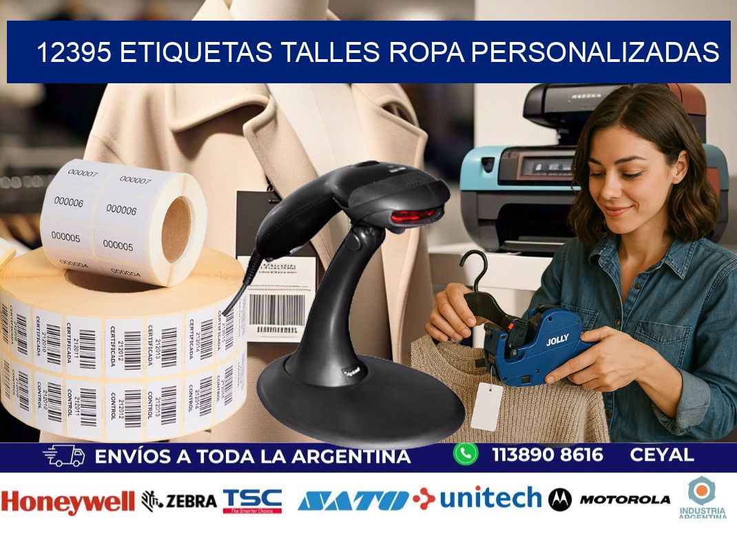 12395 ETIQUETAS TALLES ROPA PERSONALIZADAS
