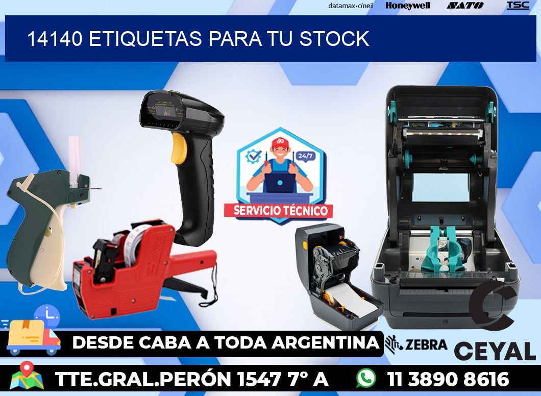 14140 etiquetas para tu stock