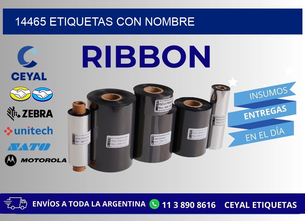 14465 etiquetas con nombre
