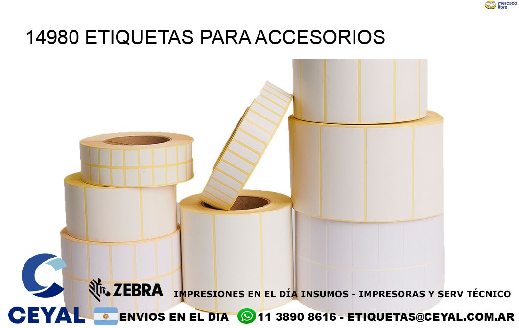 14980 Etiquetas para accesorios