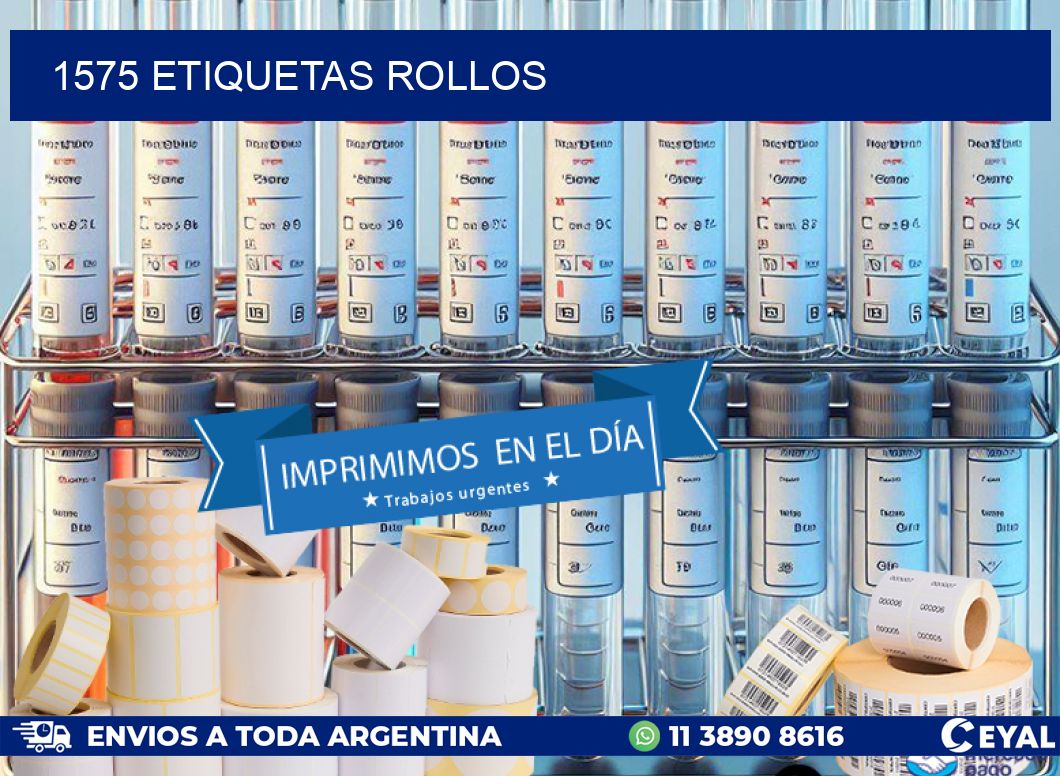 1575 etiquetas rollos