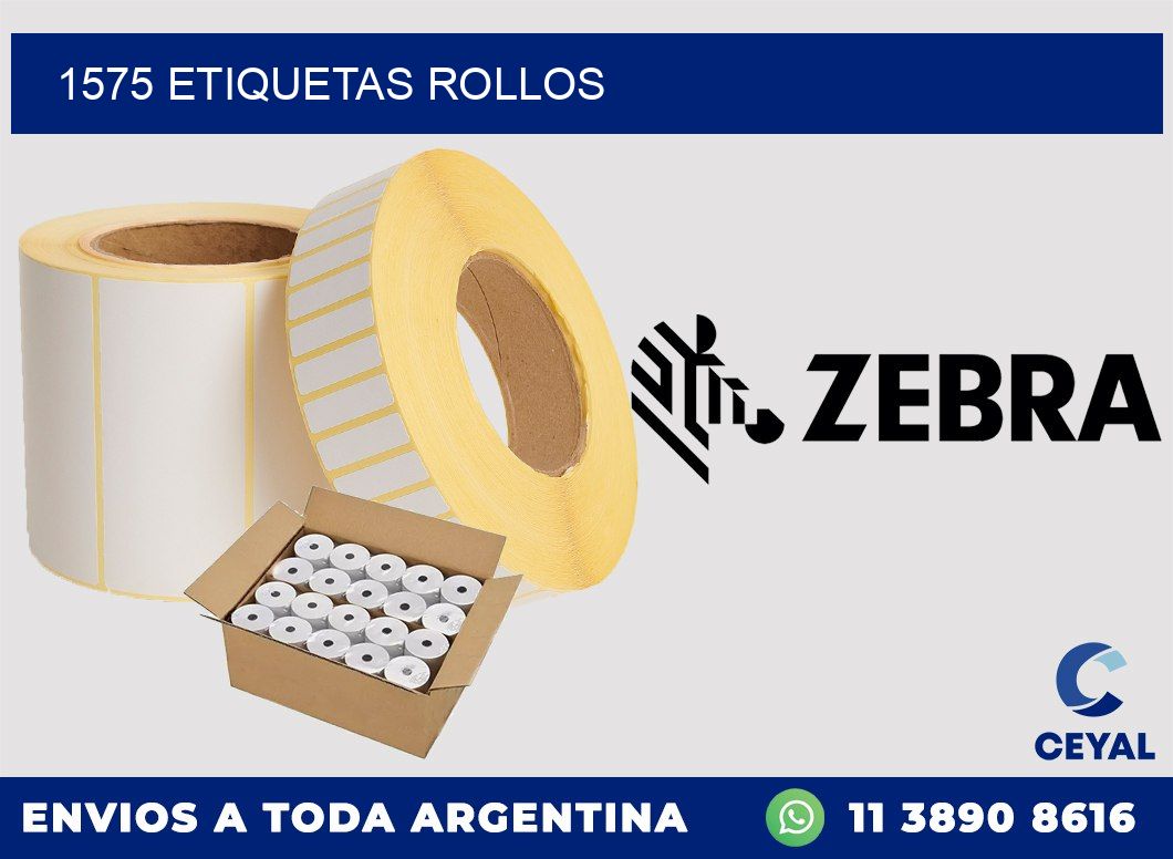 1575 etiquetas rollos