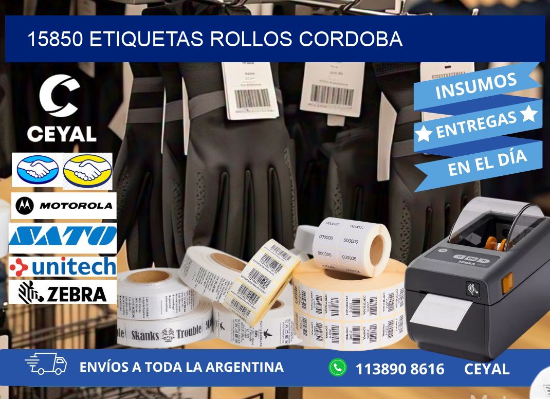 15850 etiquetas rollos CORDOBA