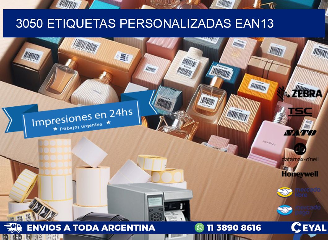 3050 Etiquetas personalizadas ean13