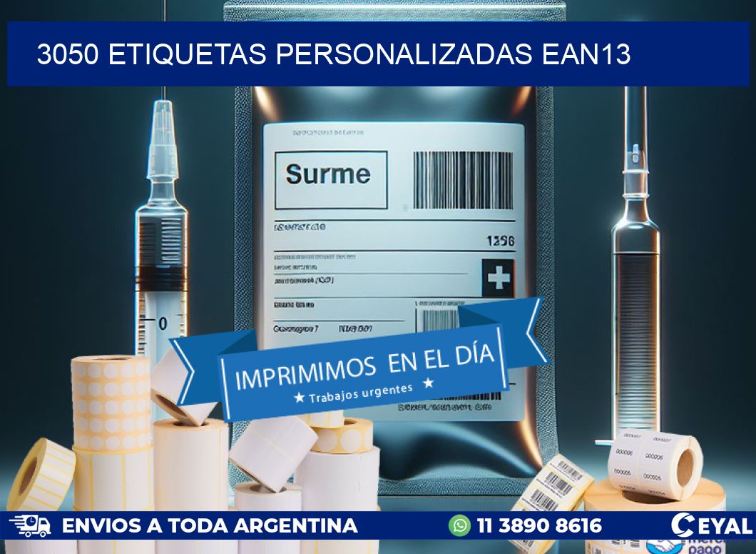 3050 Etiquetas personalizadas ean13