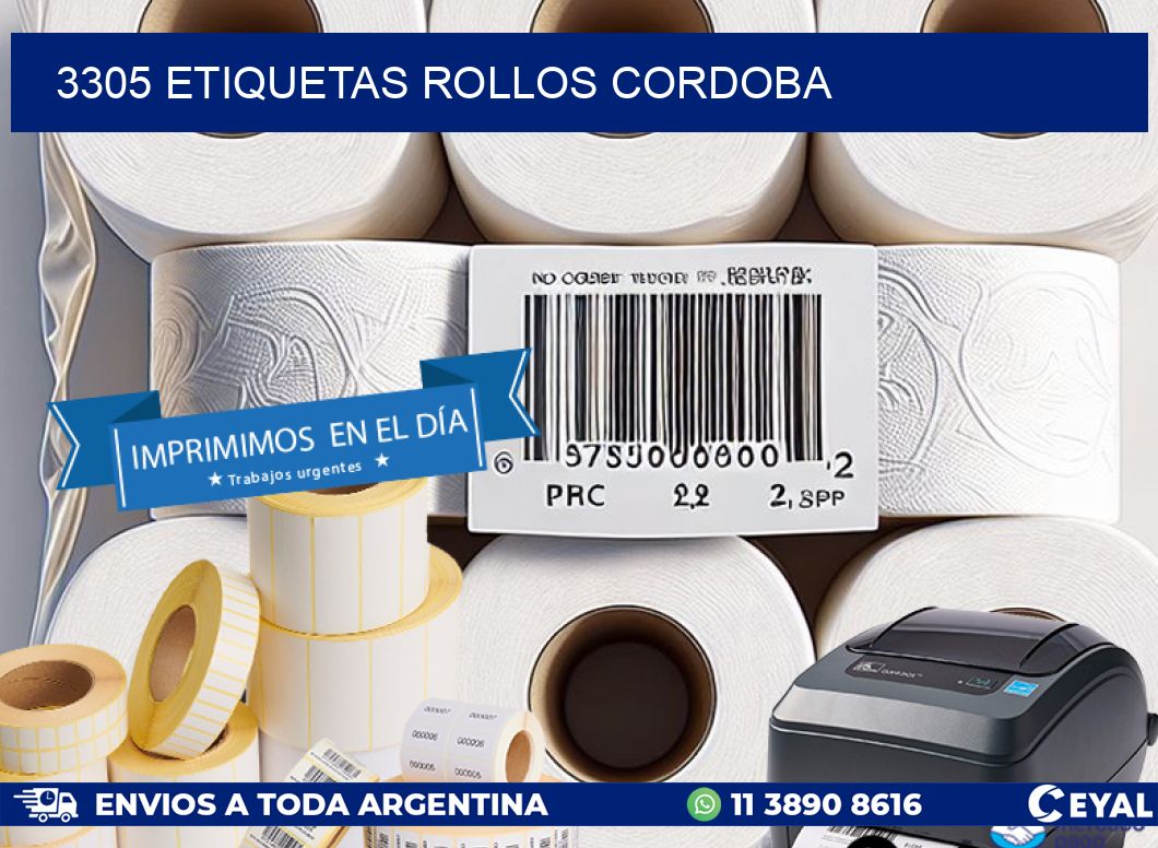 3305 etiquetas rollos CORDOBA