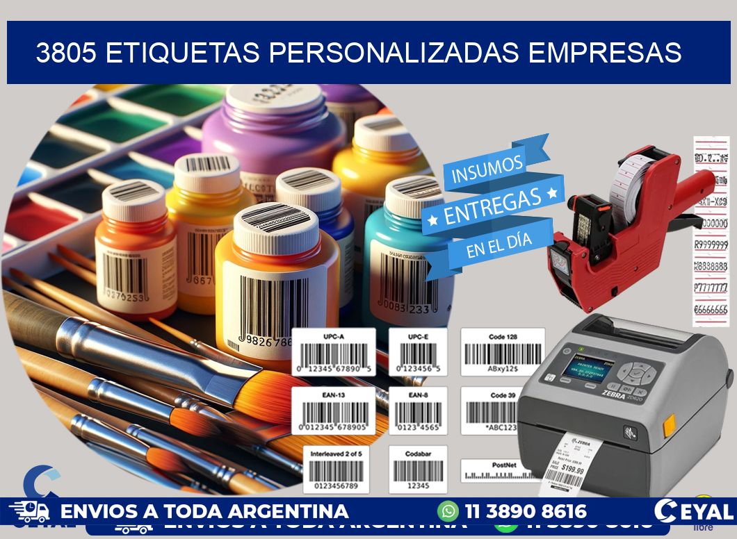 3805 Etiquetas personalizadas empresas