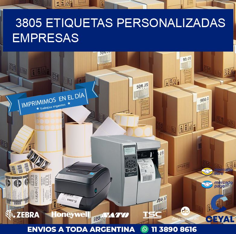 3805 Etiquetas personalizadas empresas