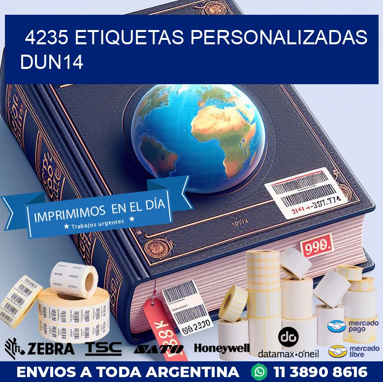 4235 Etiquetas personalizadas dun14