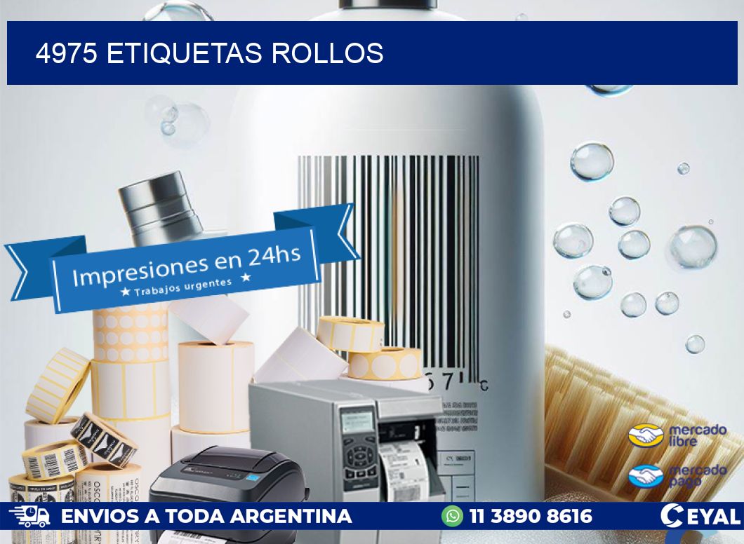 4975 etiquetas rollos