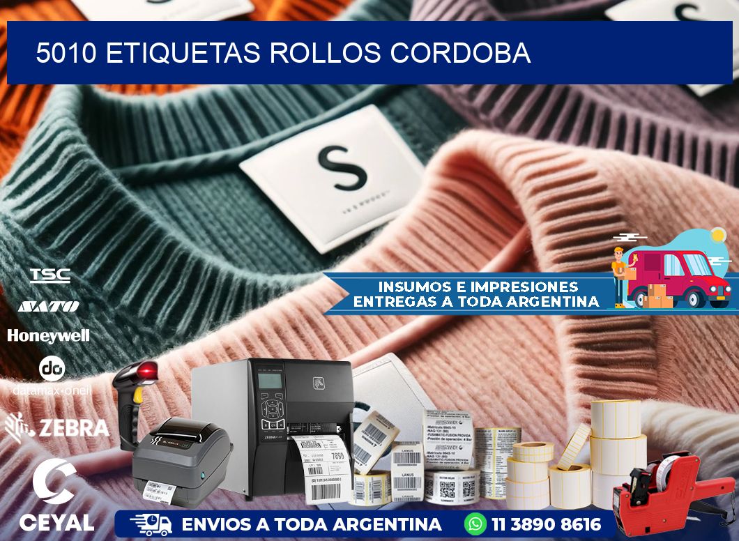 5010 etiquetas rollos CORDOBA