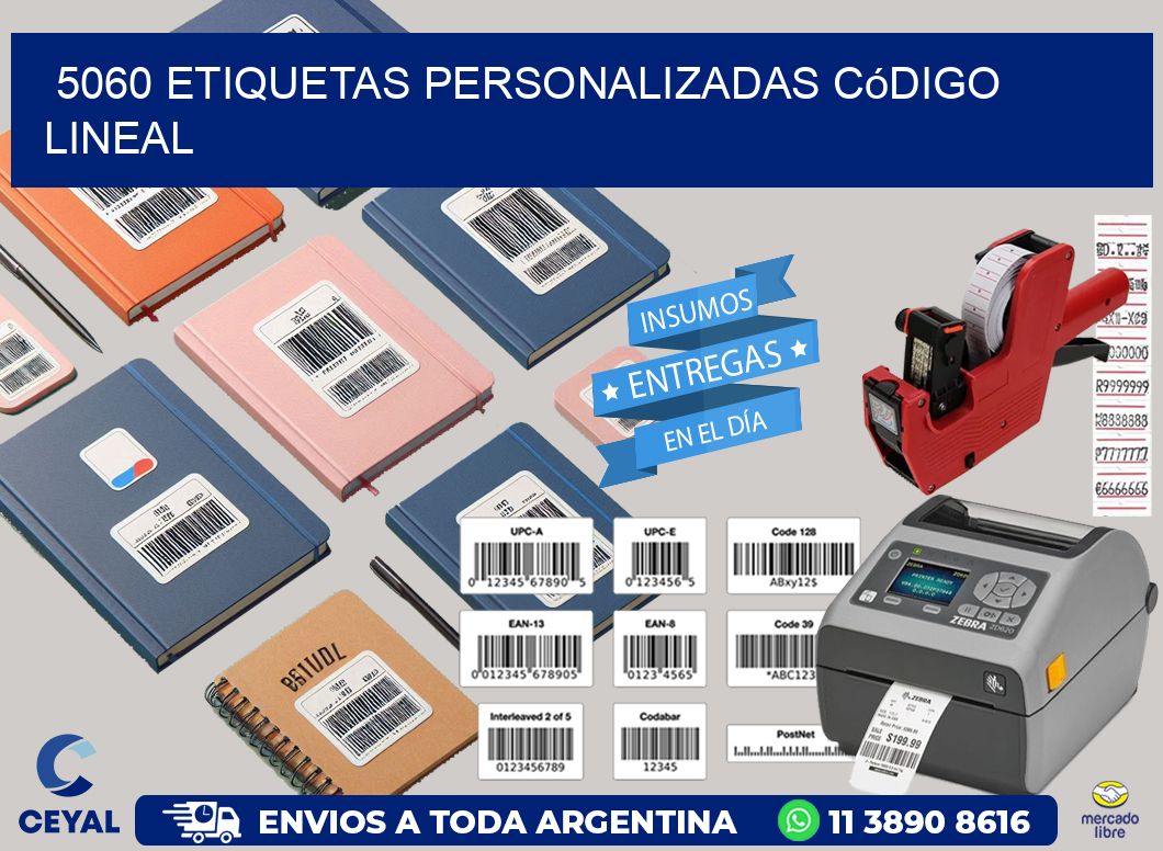 5060 Etiquetas personalizadas código lineal