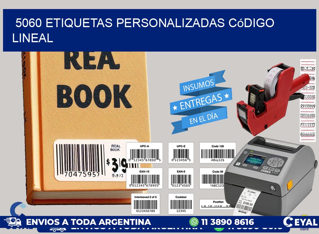 5060 Etiquetas personalizadas código lineal