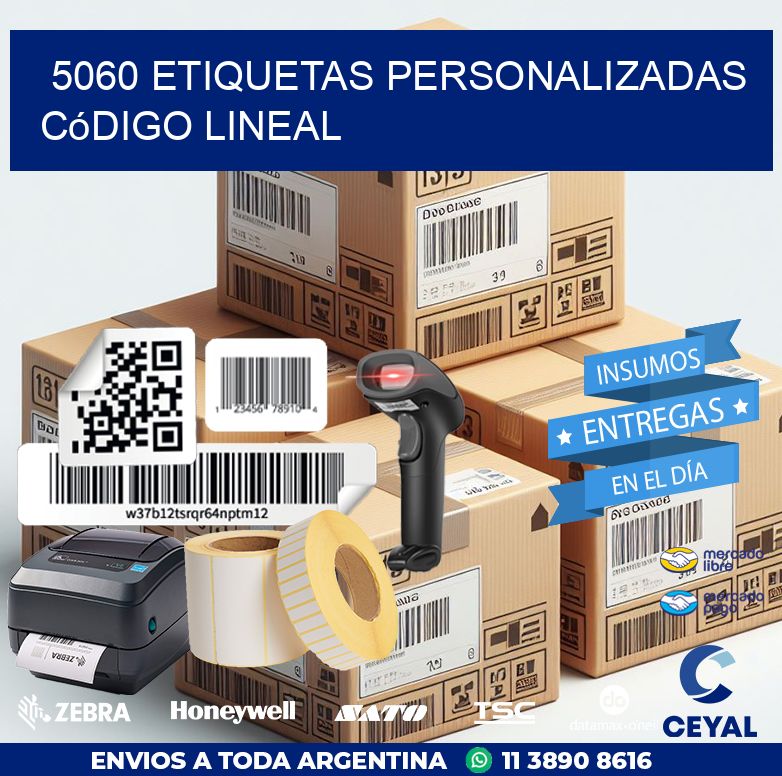 5060 Etiquetas personalizadas código lineal