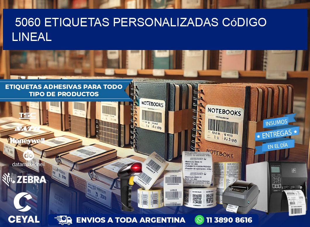 5060 Etiquetas personalizadas código lineal