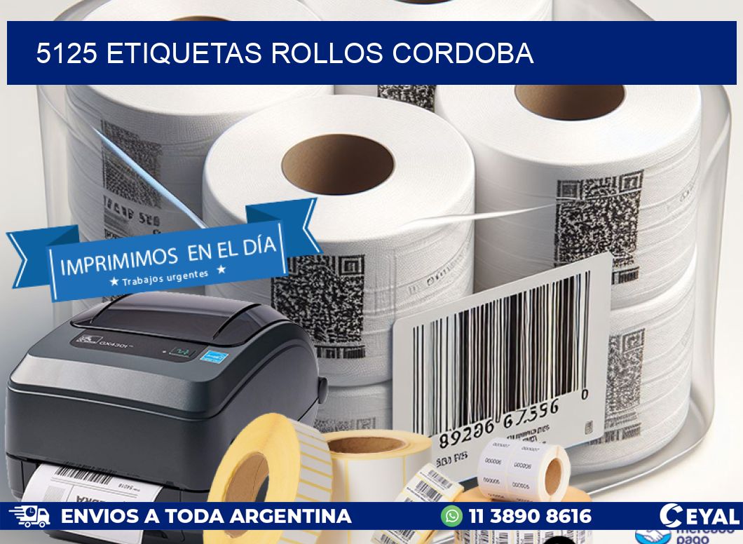 5125 etiquetas rollos CORDOBA
