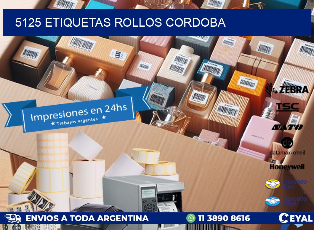 5125 etiquetas rollos CORDOBA
