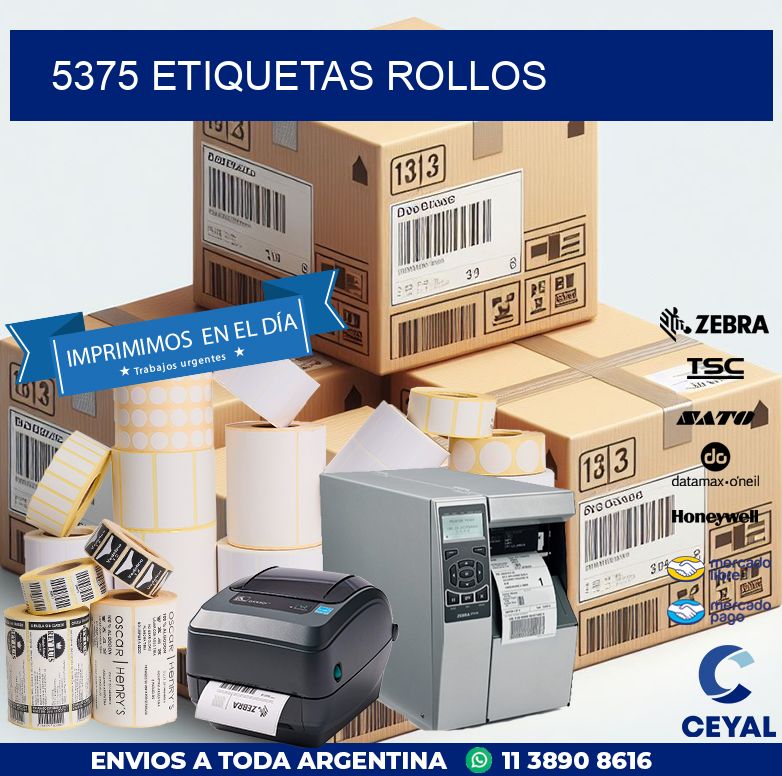 5375 etiquetas rollos