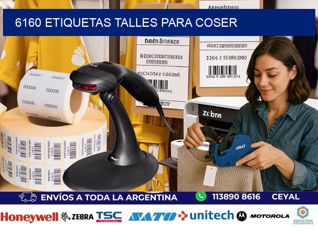 6160 ETIQUETAS TALLES PARA COSER