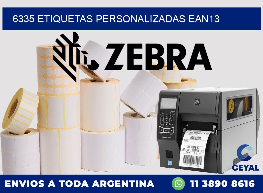 6335 Etiquetas personalizadas ean13
