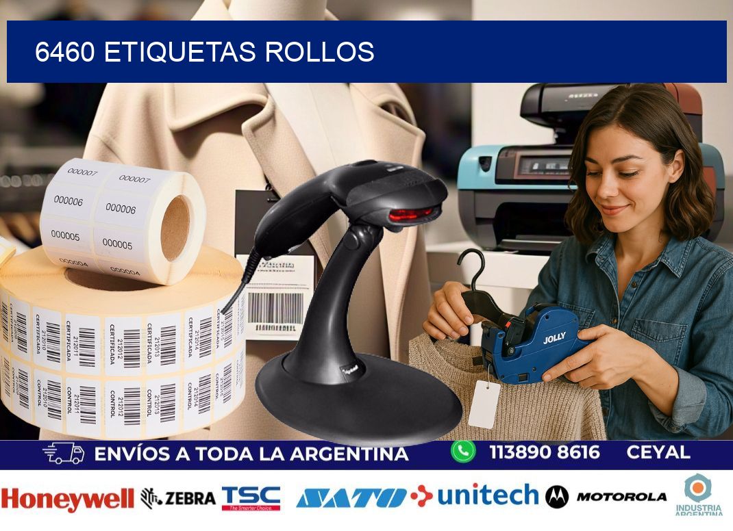 6460 etiquetas rollos