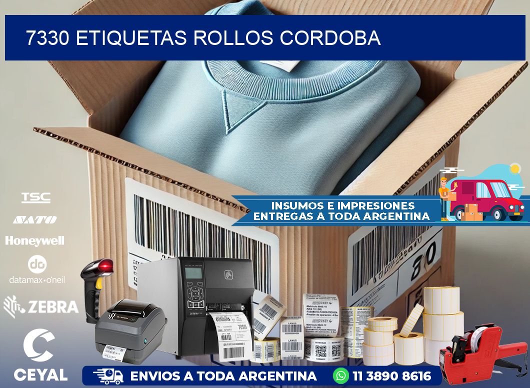 7330 etiquetas rollos CORDOBA
