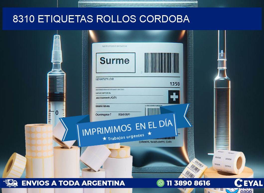 8310 etiquetas rollos CORDOBA