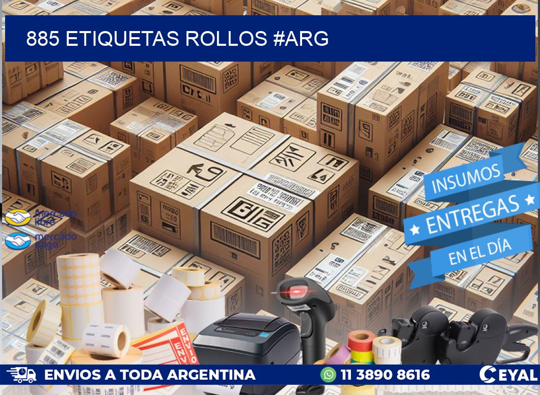 885 etiquetas rollos #ARG