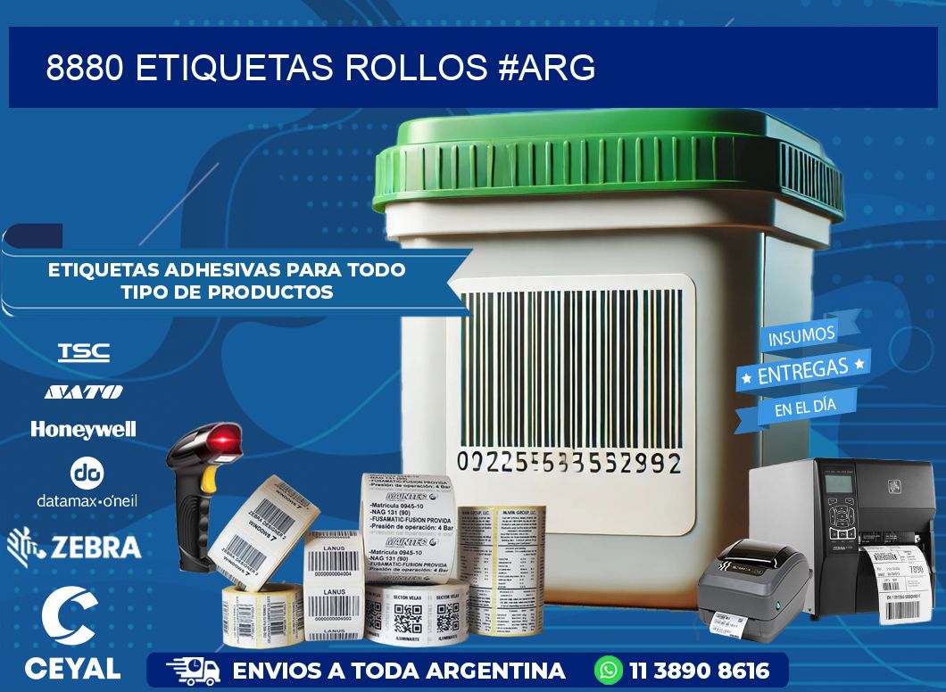 8880 etiquetas rollos #ARG