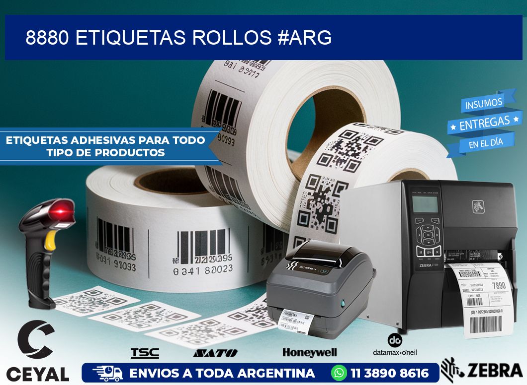 8880 etiquetas rollos #ARG