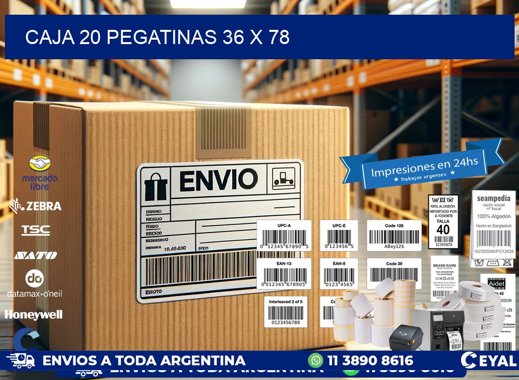 CAJA 20 PEGATINAS 36 x 78
