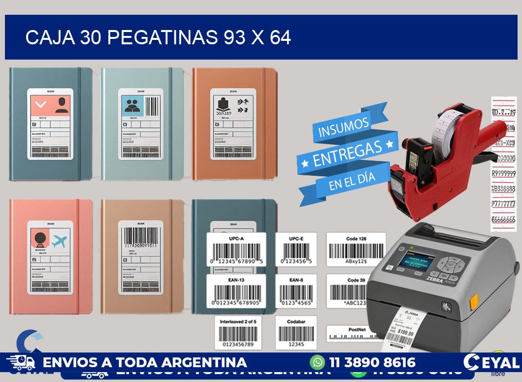 CAJA 30 PEGATINAS 93 x 64