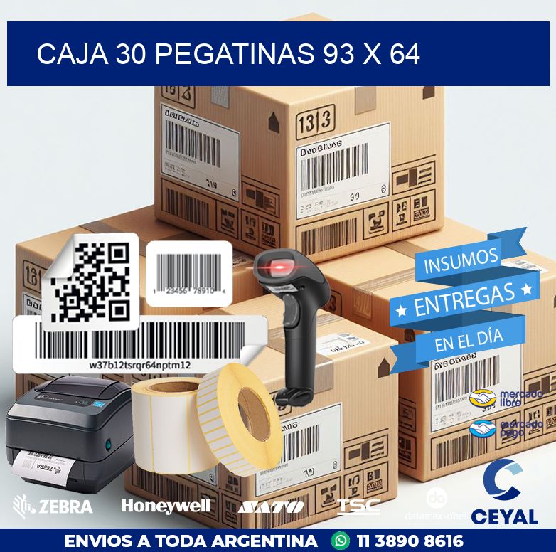 CAJA 30 PEGATINAS 93 x 64