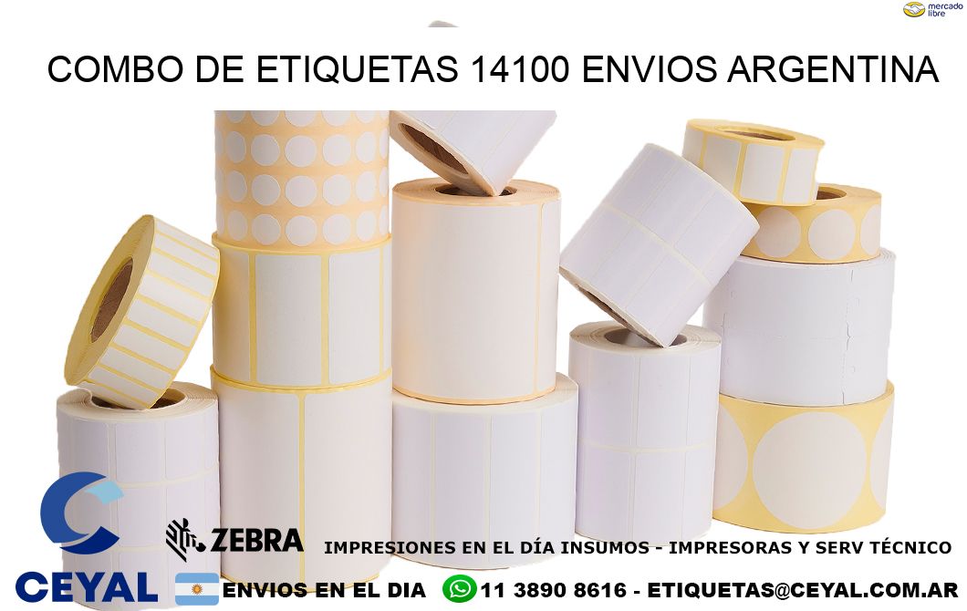 Combo de etiquetas 14100 ENVIOS ARGENTINA