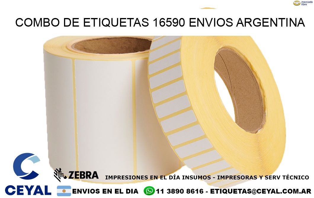 Combo de etiquetas 16590 ENVIOS ARGENTINA