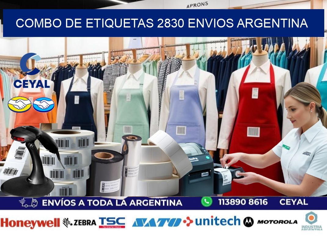 Combo de etiquetas 2830 ENVIOS ARGENTINA
