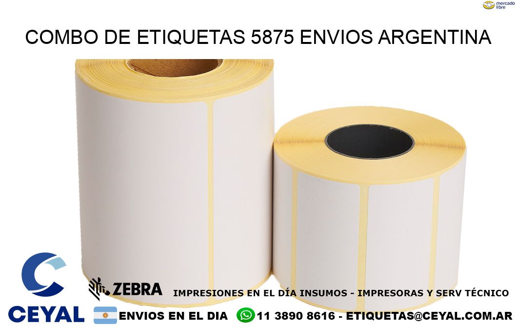 Combo de etiquetas 5875 ENVIOS ARGENTINA