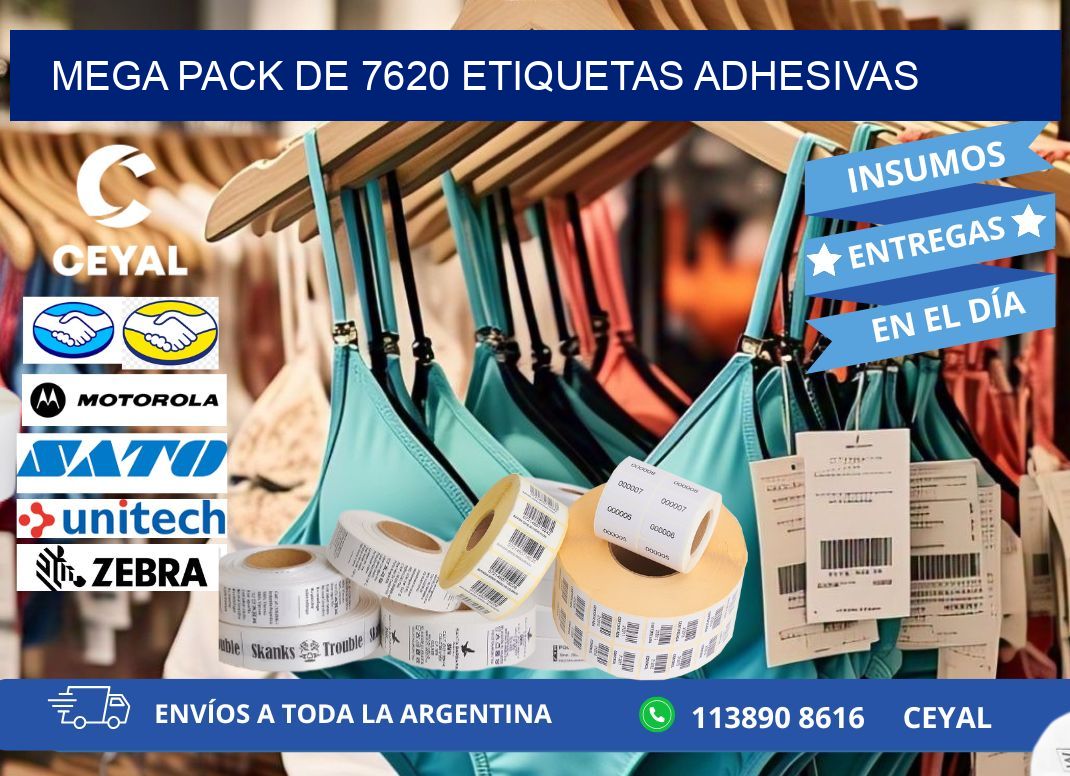 Mega pack de 7620 etiquetas adhesivas