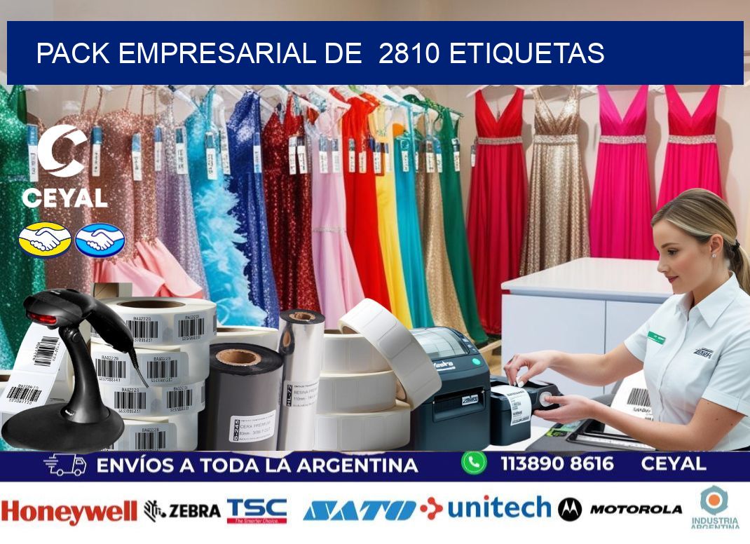 Pack empresarial de  2810 etiquetas