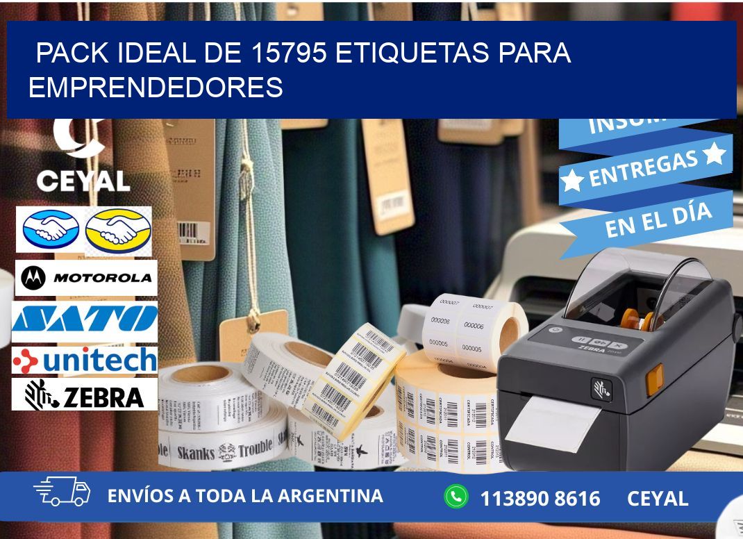 Pack ideal de 15795 etiquetas para emprendedores