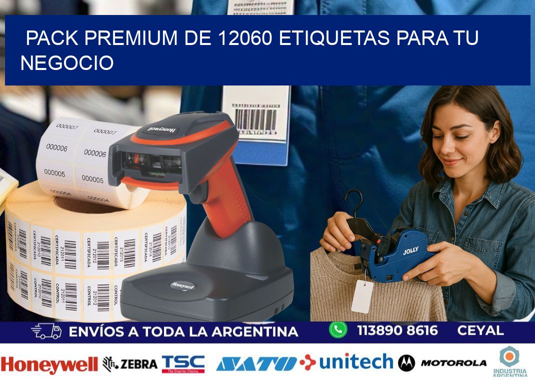 Pack premium de 12060 etiquetas para tu negocio
