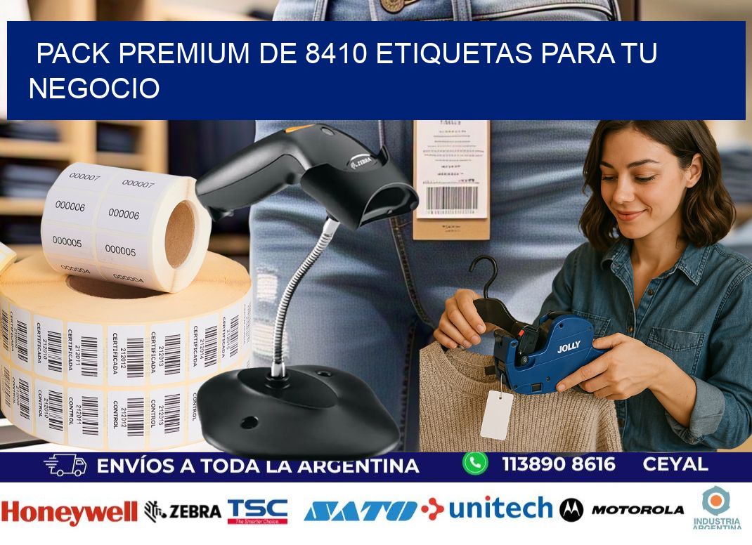 Pack premium de 8410 etiquetas para tu negocio