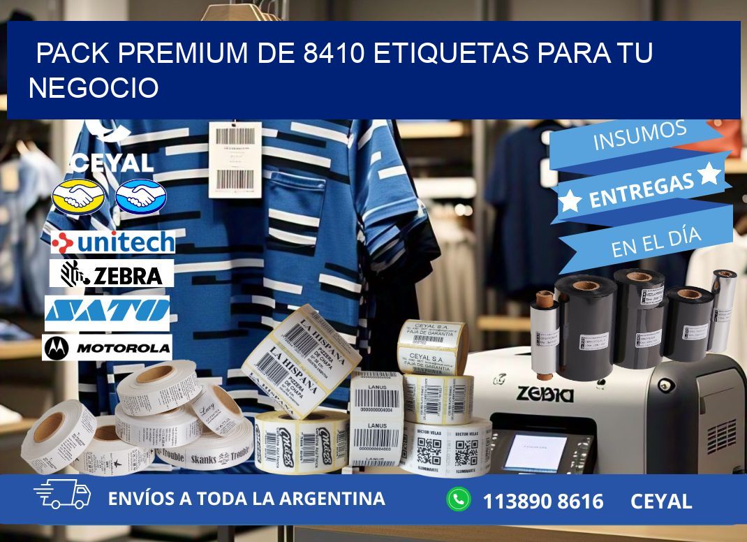 Pack premium de 8410 etiquetas para tu negocio