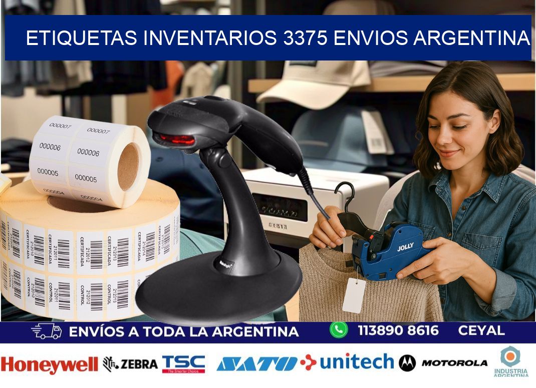 etiquetas inventarios 3375 ENVIOS ARGENTINA