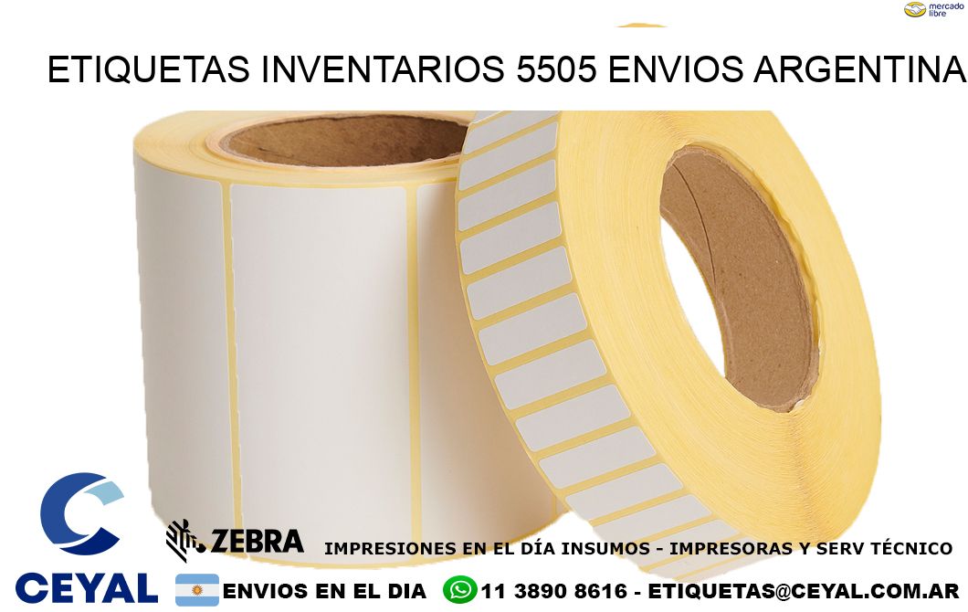 etiquetas inventarios 5505 ENVIOS ARGENTINA