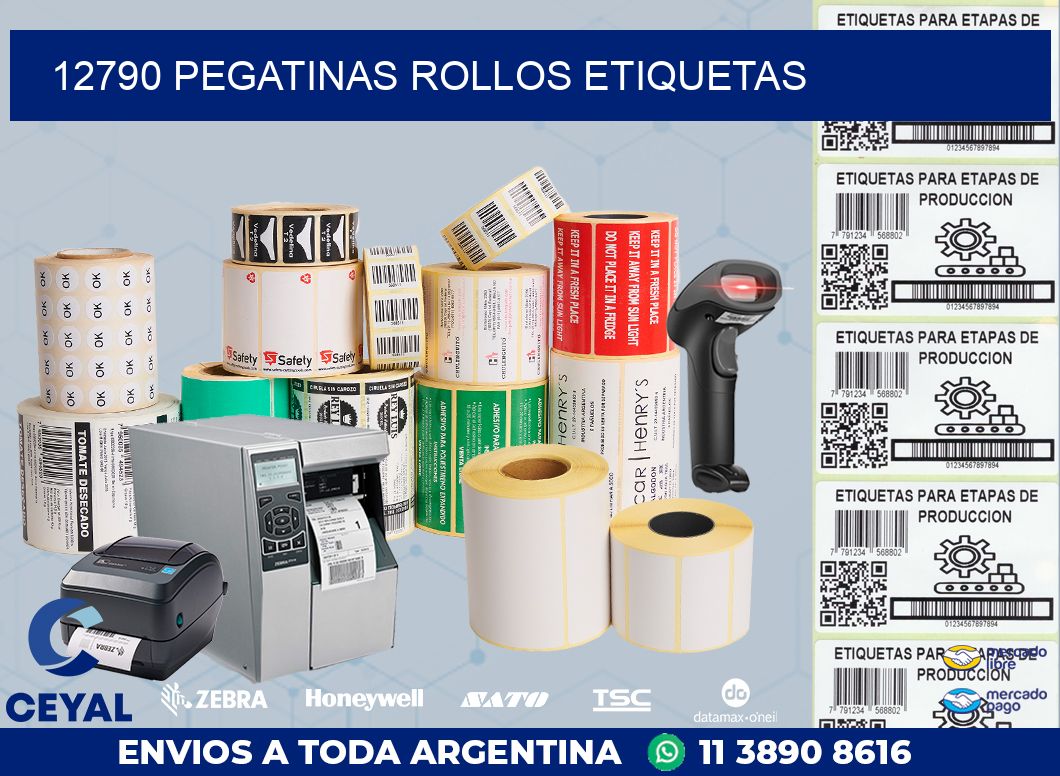 12790 Pegatinas rollos etiquetas