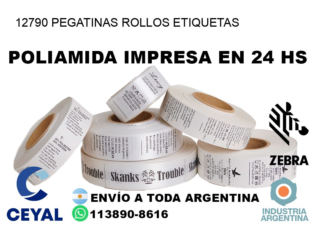 12790 Pegatinas rollos etiquetas
