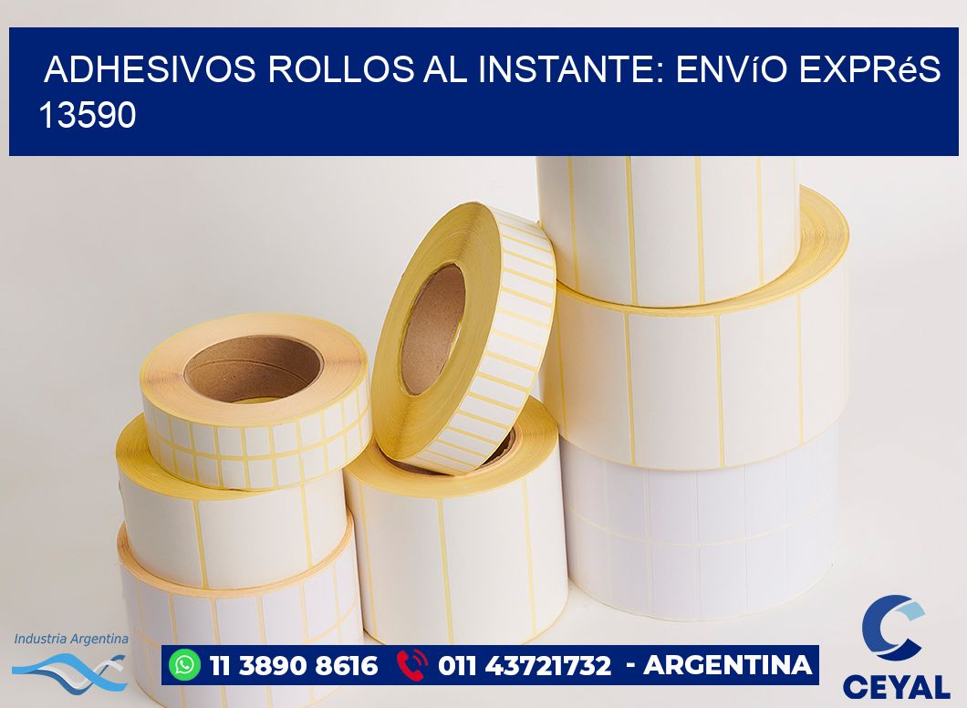 Adhesivos rollos al Instante: Envío Exprés 13590