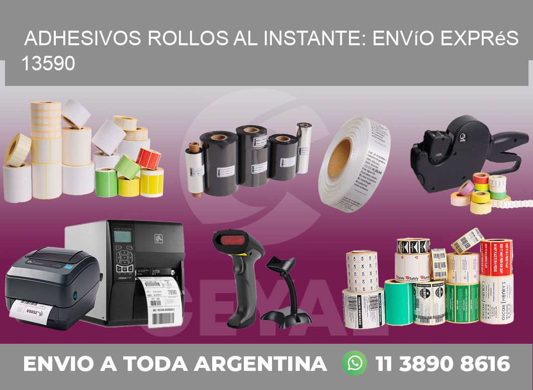 Adhesivos rollos al Instante: Envío Exprés 13590