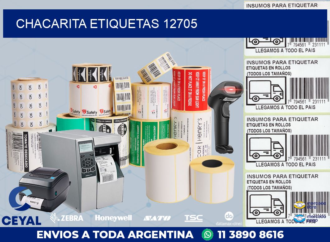 Chacarita etiquetas 12705